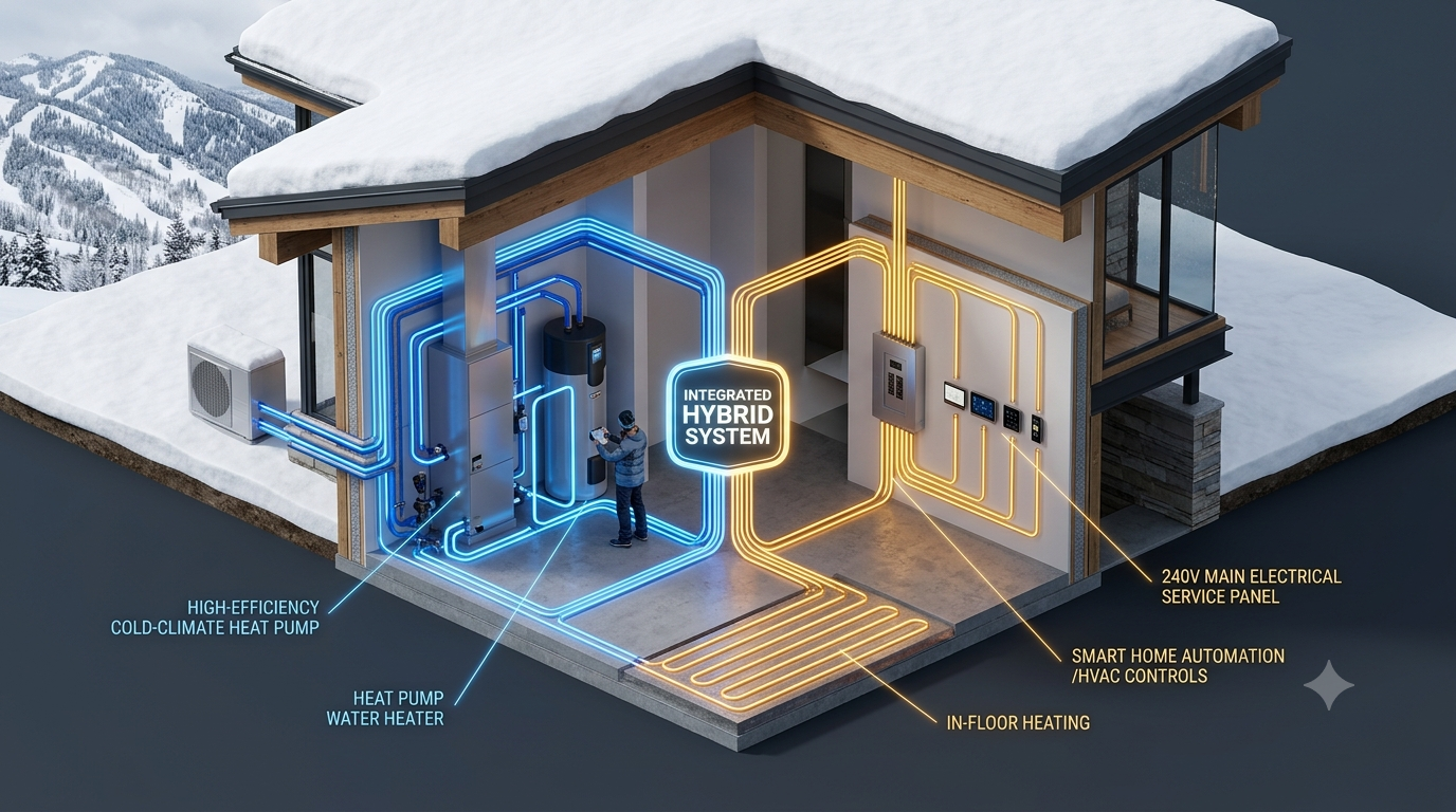 Heat Pump Installation Plumbing and Electrical Diagram